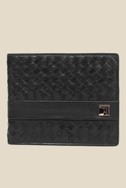 Da Milano Black Textured Leather Wallet - Mp000000000690201