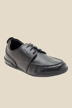 Red Tape Black Derby Shoes