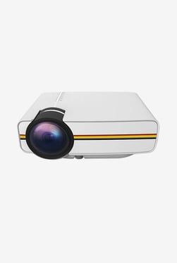 Microware LED 1000 Lumens Portable Projector (White)