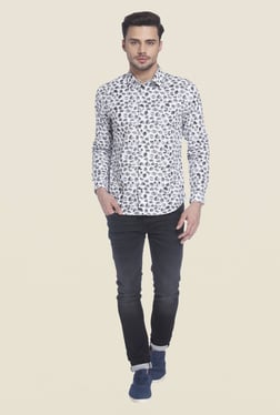 Jack & Jones White Printed Shirt