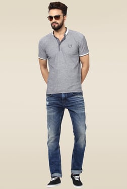 Mufti Dark Blue Slim Fit Jeans