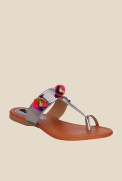 Kielz Pewter Toe Ring Sandals