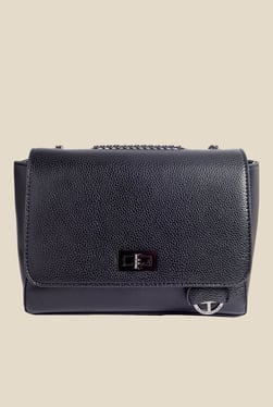 Lino Perros Black Textured Sling Bag - Mp000000001143437