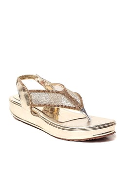 Lishabee by MSC Golden Sling Back Sandals