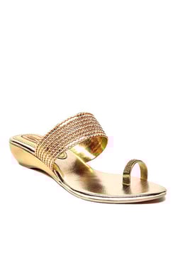 Lishabee by MSC Golden Toe Ring Wedges