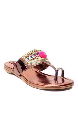 Lishabee by MSC Copper Toe Ring Sandals