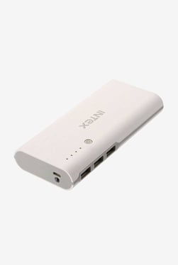 Intex IT-PB12.5K 12500mAH lithium ion Power Bank (White-Grey)