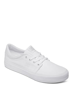 DC Trase TX White Sneakers