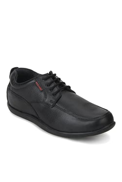 Red Chief Black Derby Shoes