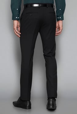 Buy Weststreet by Westside Black Ultra Slim Fit Trousers for Men Online   Tata CLiQ