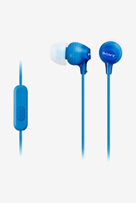 Sony Mdr-Ex15Ap/L Wired Earphones Blue