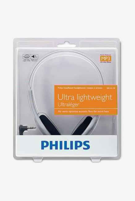 Philips SBCHL140/98 On the Ear Headphone Grey Philips Electronics TATA CLIQ