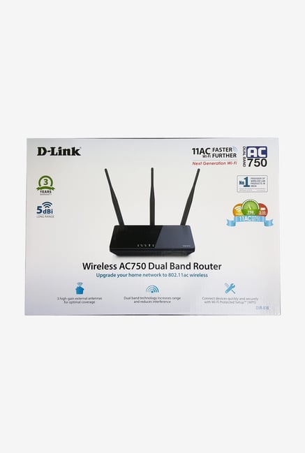 Buy D-Link DIR-816 Wireless AC750 Dual Band Router Black online at best ...