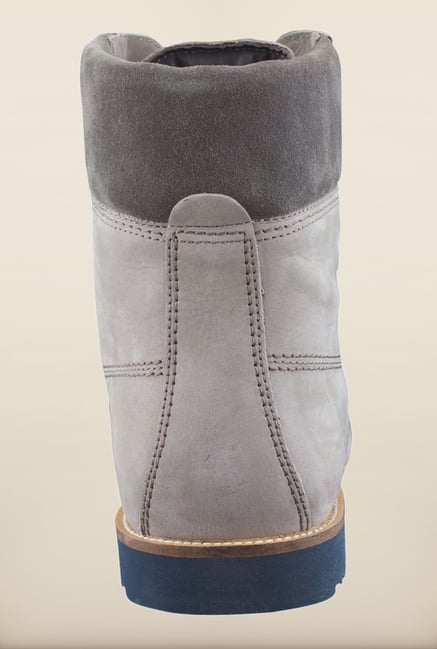 Buy Woodland Grey Ankle High Boots 