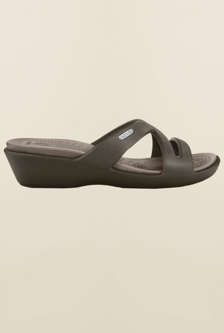 Buy Crocs Patricia II Espresso Mushroom Sandals Online at best