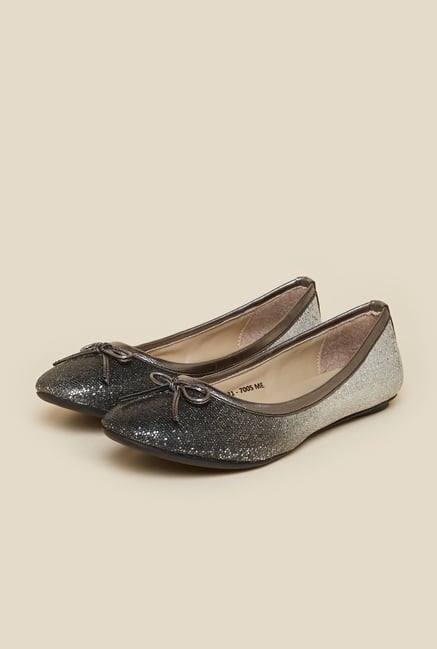 silver ballerina shoes