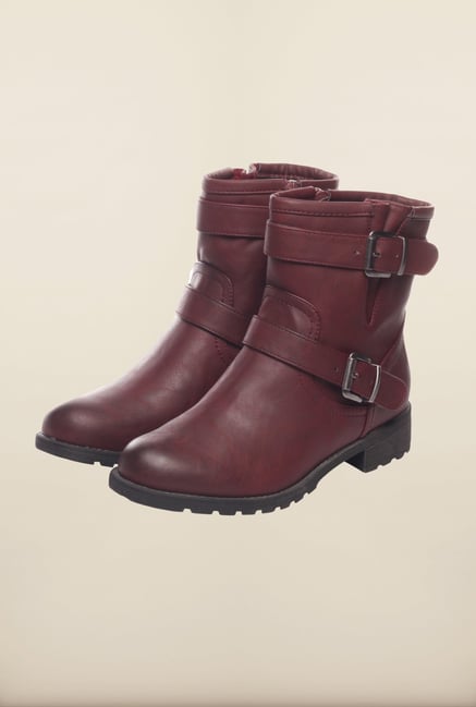 pavers burgundy boots