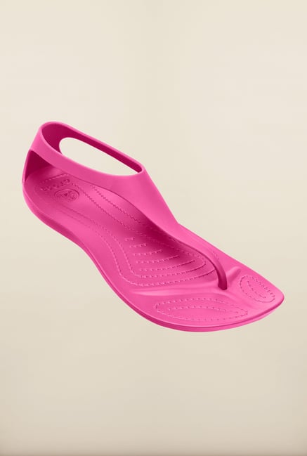 crocs pink slippers