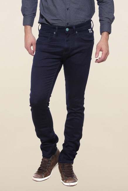Pepe Jeans Navy Raw Denim Solid Jeans