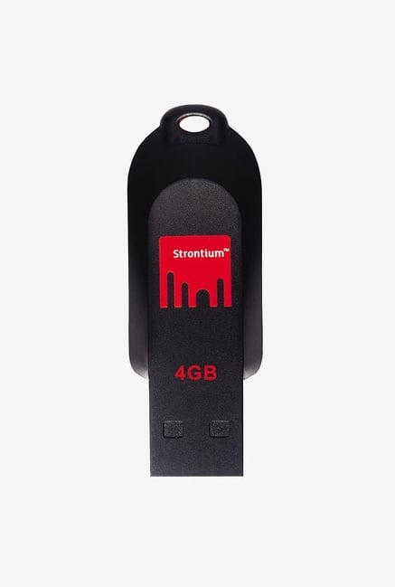 Strontium Pollex 4GB USB Pen Drive (Black/Red)