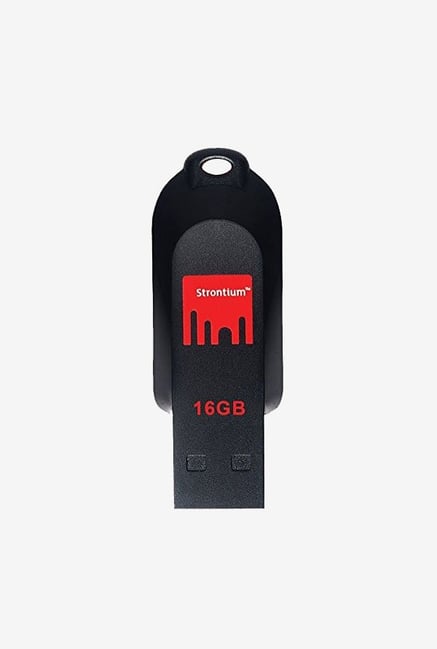 Strontium 16 GB Pollex USB 2.0 Flash Pen Drive (Black)