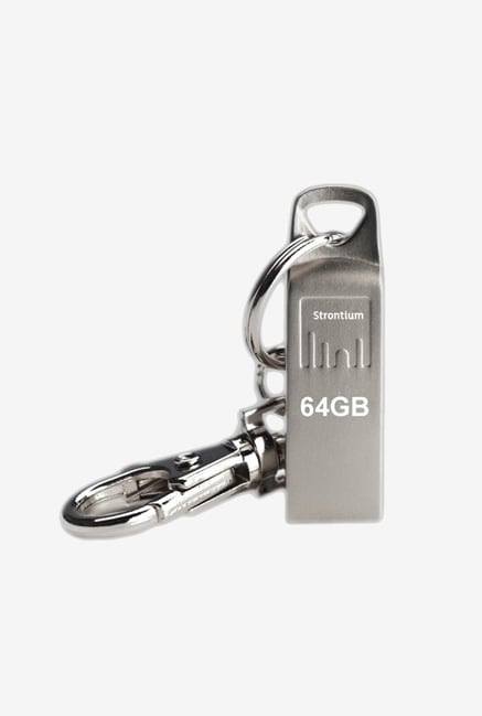 Strontium 64 GB Ammo USB 2.0 Pen Drive (Silver)