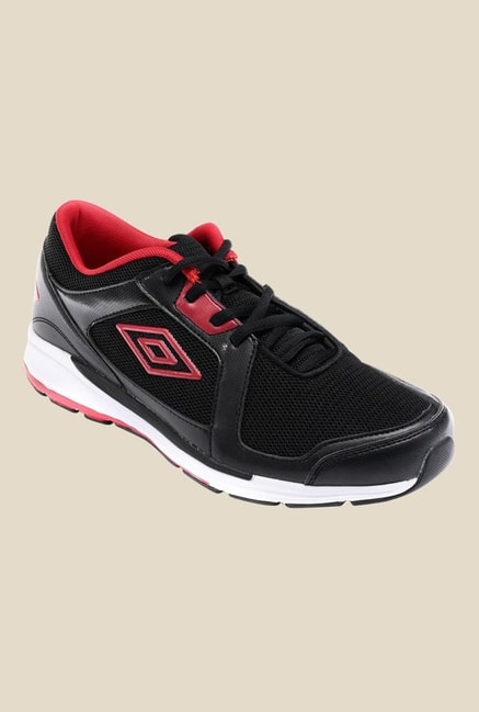 Umbro Oryal Black \u0026 Red Running Shoes 