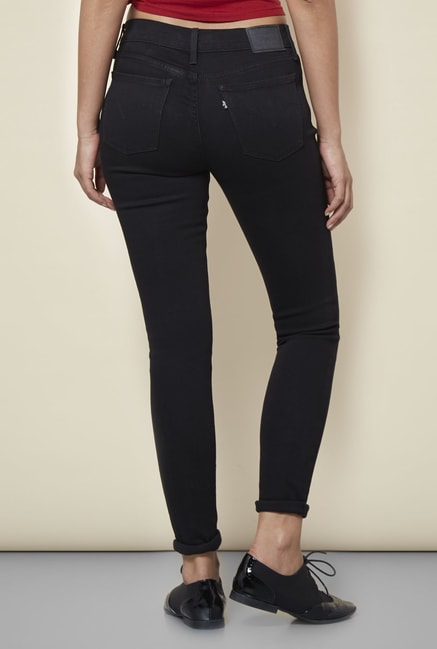 710 super skinny jeans black