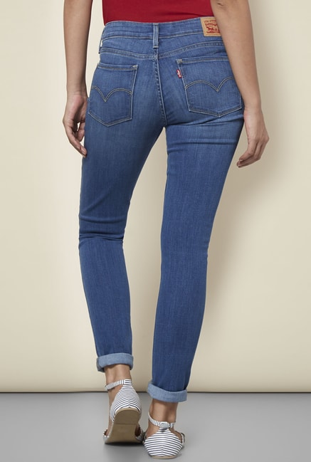 Levi's Blue 711 Skinny Jeans from Levi 
