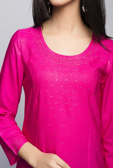 fabindia pink kurta