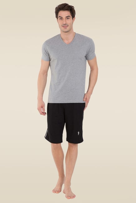 Jockey Black Knit Sport Shorts - 9426