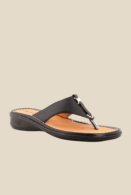 Buy Bata Palm Black Thong Sandals For Women Online At Tata CLiQ