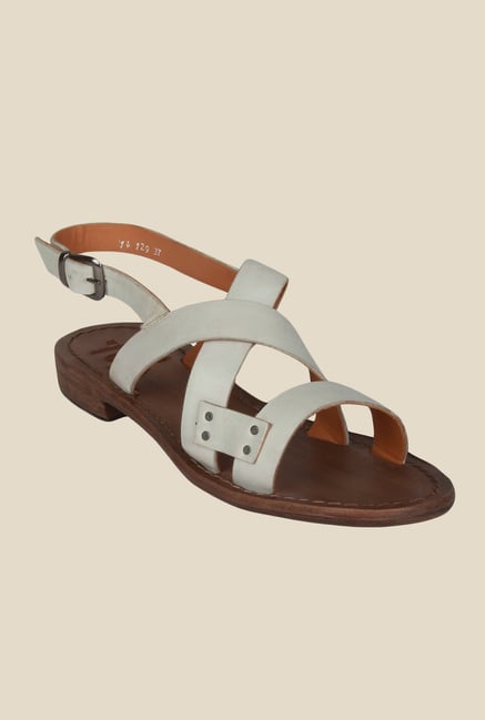Salt n Pepper Zed Off White Back Strap Sandals