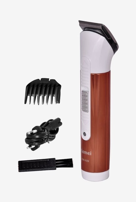 Kemei KM Brown Trimmer for Men (White)