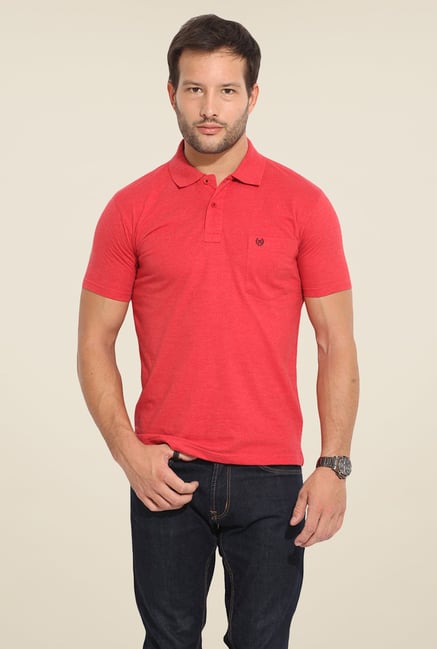 Buy Duke Stardust Coral Solid T Shirt For Men Online At Tata CLiQ