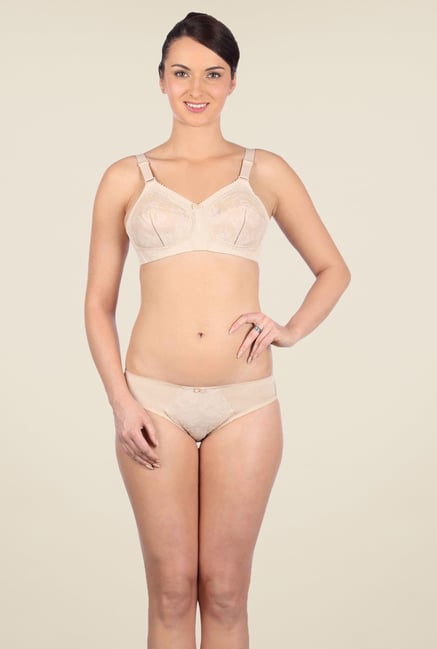 Triumph Beige Lace Minimizer Bra Price in India