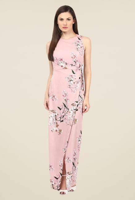 Harpa Pink Printed Maxi Dress