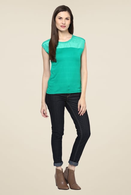 Harpa Teal Solid Top