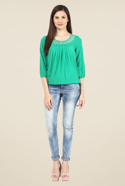 Harpa Green Solid Top