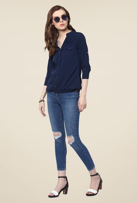 Harpa Navy Solid Top