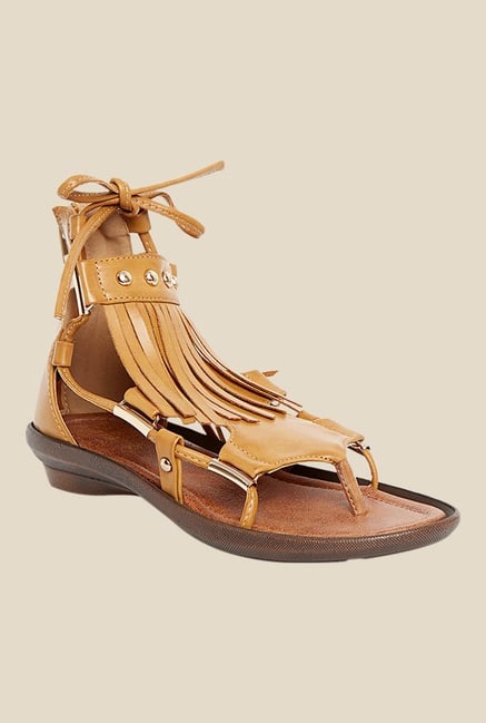 catwalk tan sandals