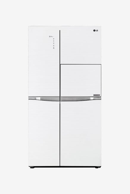 LG 675 Ltr Frost Free Side by Side Refrigerator Aria White , GC C247UGUV