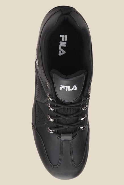 fila men new percoso ii black sneakers