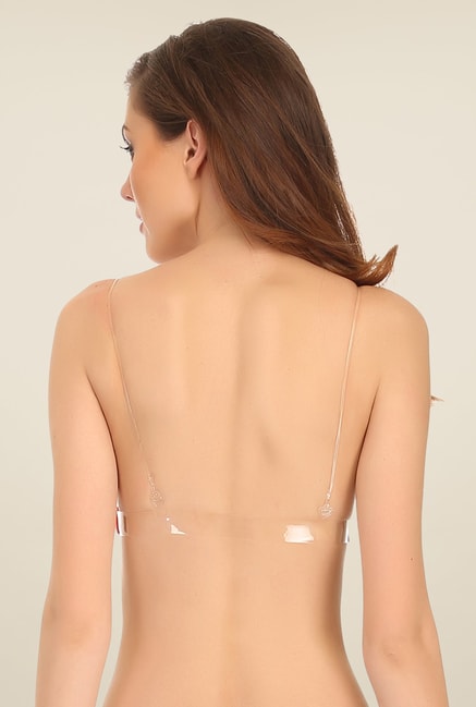 Clovia Cotton Bra With Transparent Straps & Back Women Full