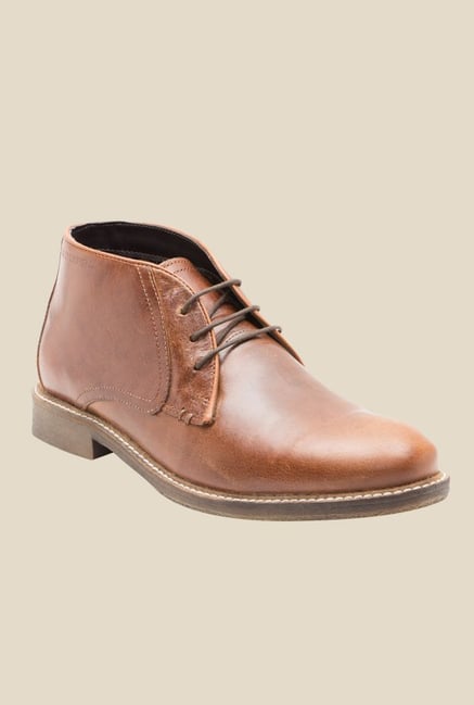 Buy Red Tape Tan Chukka Boots For Men Online At Tata CLiQ