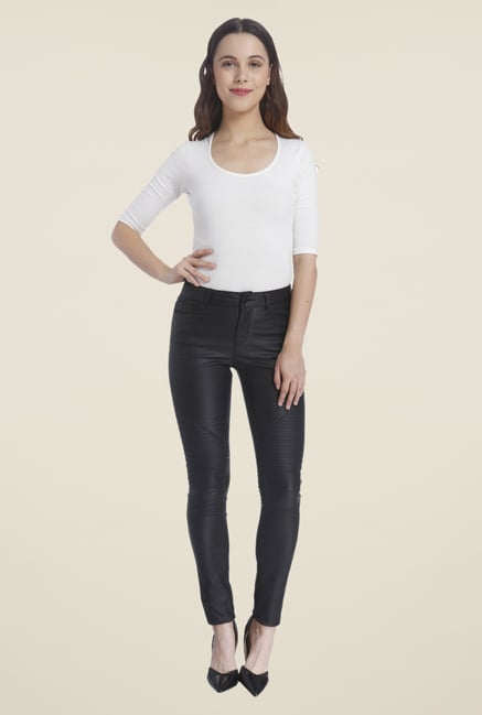 vero moda coated jeans