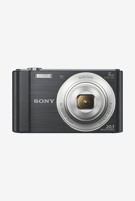 Sony Cyber shot DSC W810 20.1 MP Point Shoot Camera with 16 GB SD Card and Carry Case Black