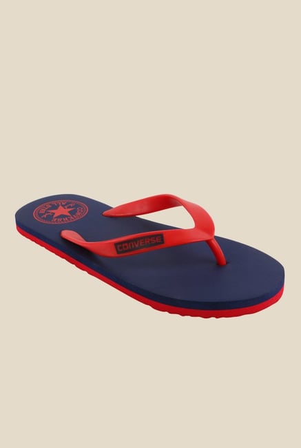 red converse flip flops