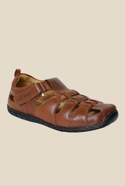 Buy Red Chief Brown Fisherman Sandals 