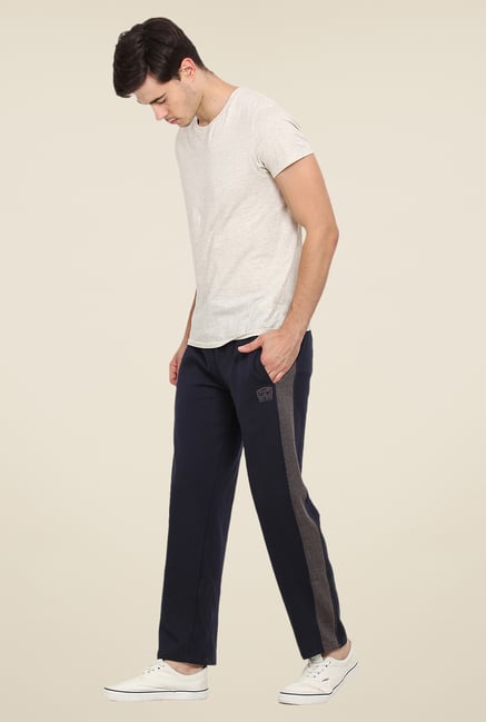 Buy Duke Stardust Navy Solid Trackpants for Men Online Tata CLiQ